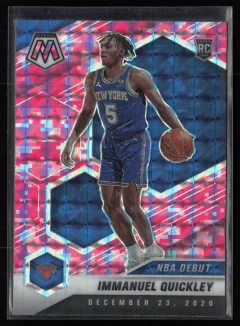 2020 2020-21 Panini Mosaic Immanuel Quickley Basketball card front — Card Source Canada
