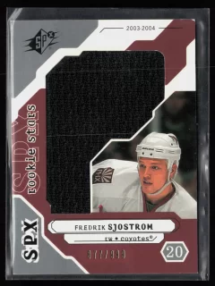 2003 2003-04 Upper Deck Rookie Update Fredrik Sjostrom Hockey card front — Card Source Canada