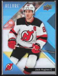 2024 2024-25 Upper Deck Allure Jack Hughes Hockey card front — Card Source Canada