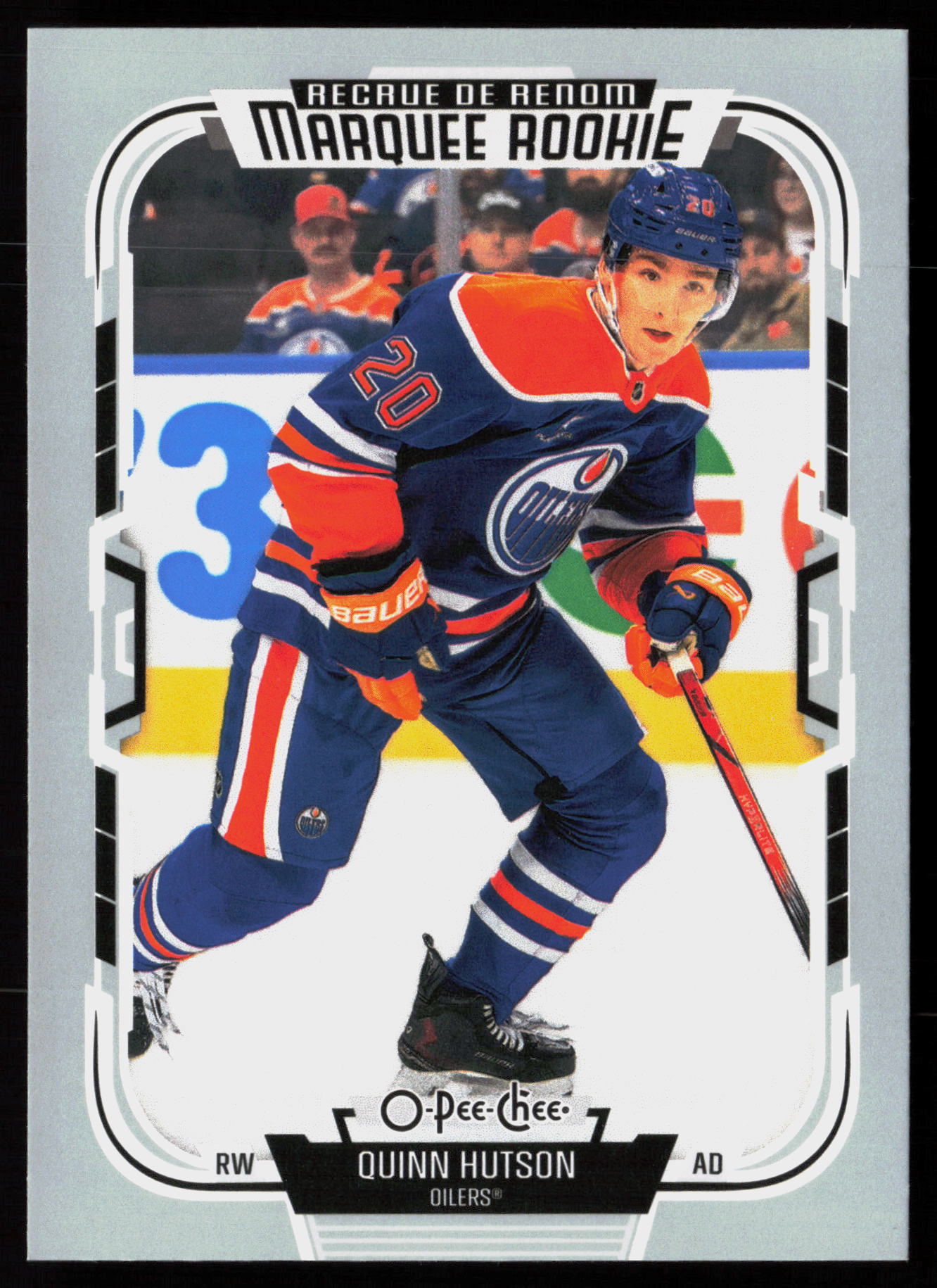 2025 2025-26 O-Pee-Chee Quinn Hutson Hockey card front — Card Source Canada