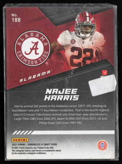 2021 2021 Donruss Elite Kyle Trask Football card — Back thumbnail
