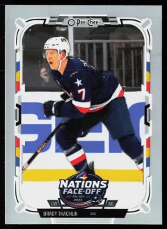 2025 2025-26 O-Pee-Chee Brady Tkachuk Hockey card front — Card Source Canada