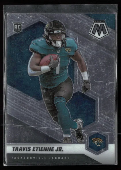 2021 2021 Panini Mosaic Travis Etienne Jr. Football card — Front