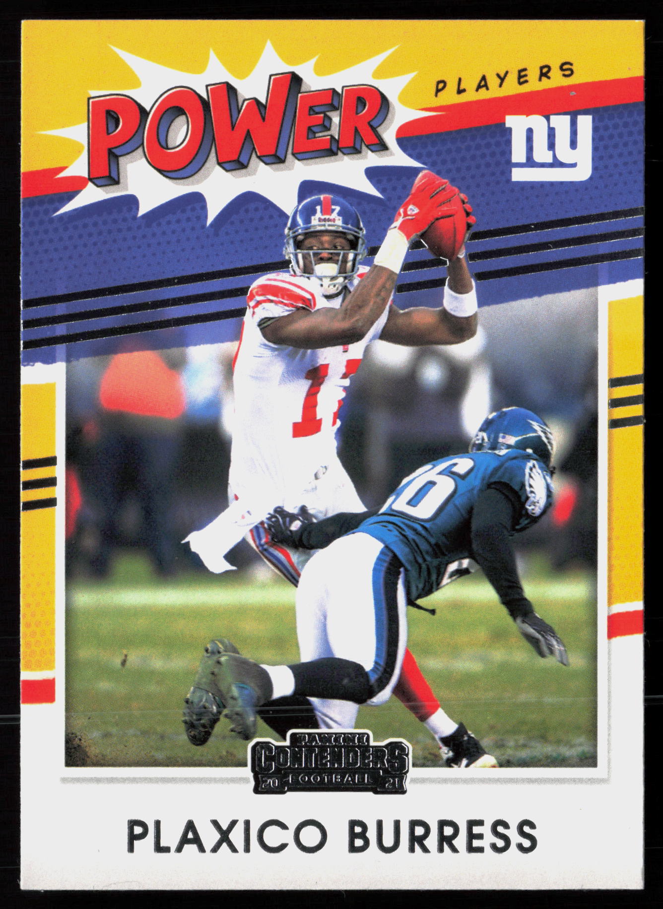 2021 2021 Panini Contenders Plaxico Burress Football card front — Card Source Canada