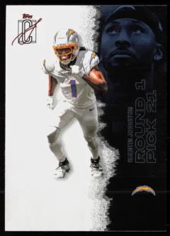 2025 2025 Topps Signature Class Quentin Johnston Football card front — Card Source Canada