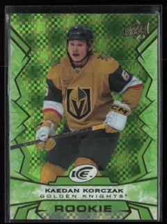 2022 2022-23 Upper Deck Ice Kaedan Korczak Hockey card front — Card Source Canada