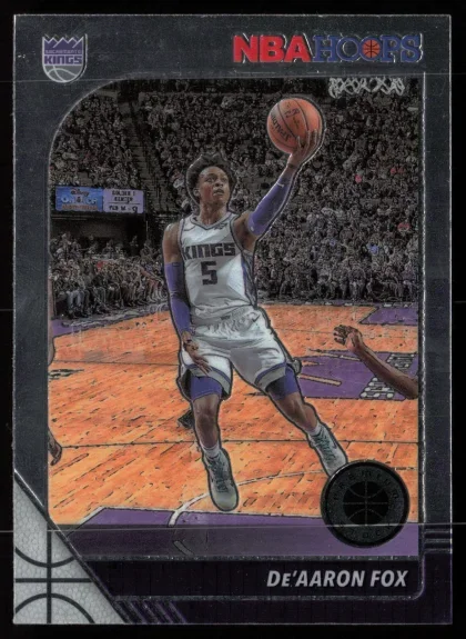 2019 2019-20 Hoops Premium Stock De'Aaron Fox Basketball card — Front