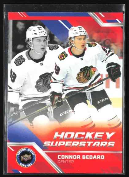 2025 2025 Upper Deck National Hockey Card Day Connor Bedard Hockey card — Front