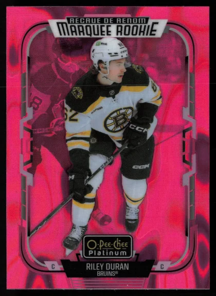 2025 2025-26 O-Pee-Chee Platinum Riley Duran Hockey card — Front