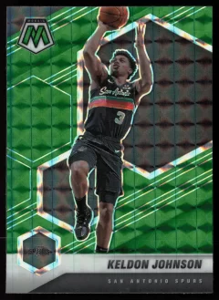 2020 2020-21 Panini Mosaic Keldon Johnson Basketball card front — Card Source Canada