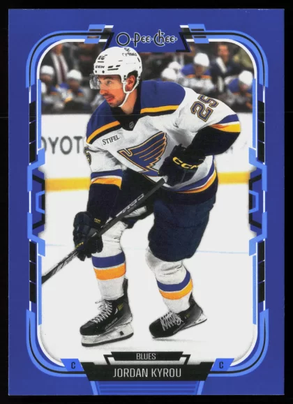 2025 2025-26 O-Pee-Chee Jordan Kyrou Hockey card — Front