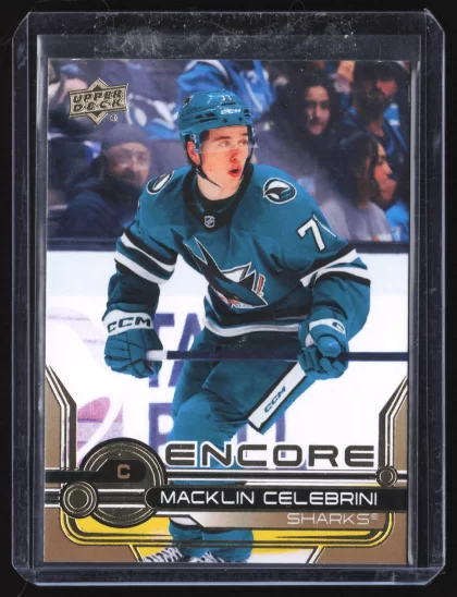 2024 2024-25 Upper Deck Macklin Celebrini Hockey card — Front