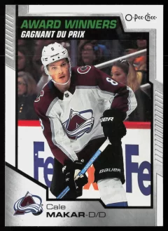 2020 2020-21 Upper Deck Cale Makar Hockey card front — Card Source Canada