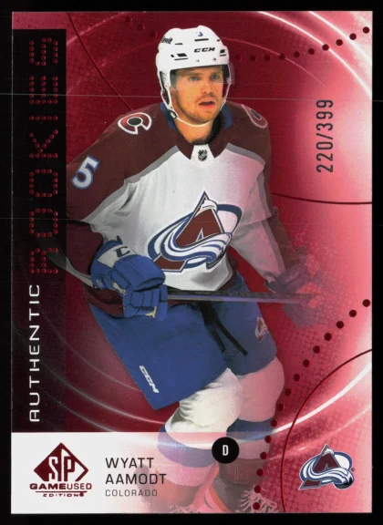 2025 2025-26 SP Game Used Wyatt Aamodt Hockey card — Front