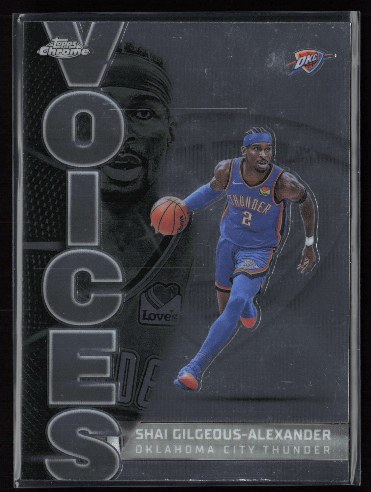 2025 2025-26 Topps Chrome Shai Gilgeous-Alexander Basketball card front — Card Source Canada