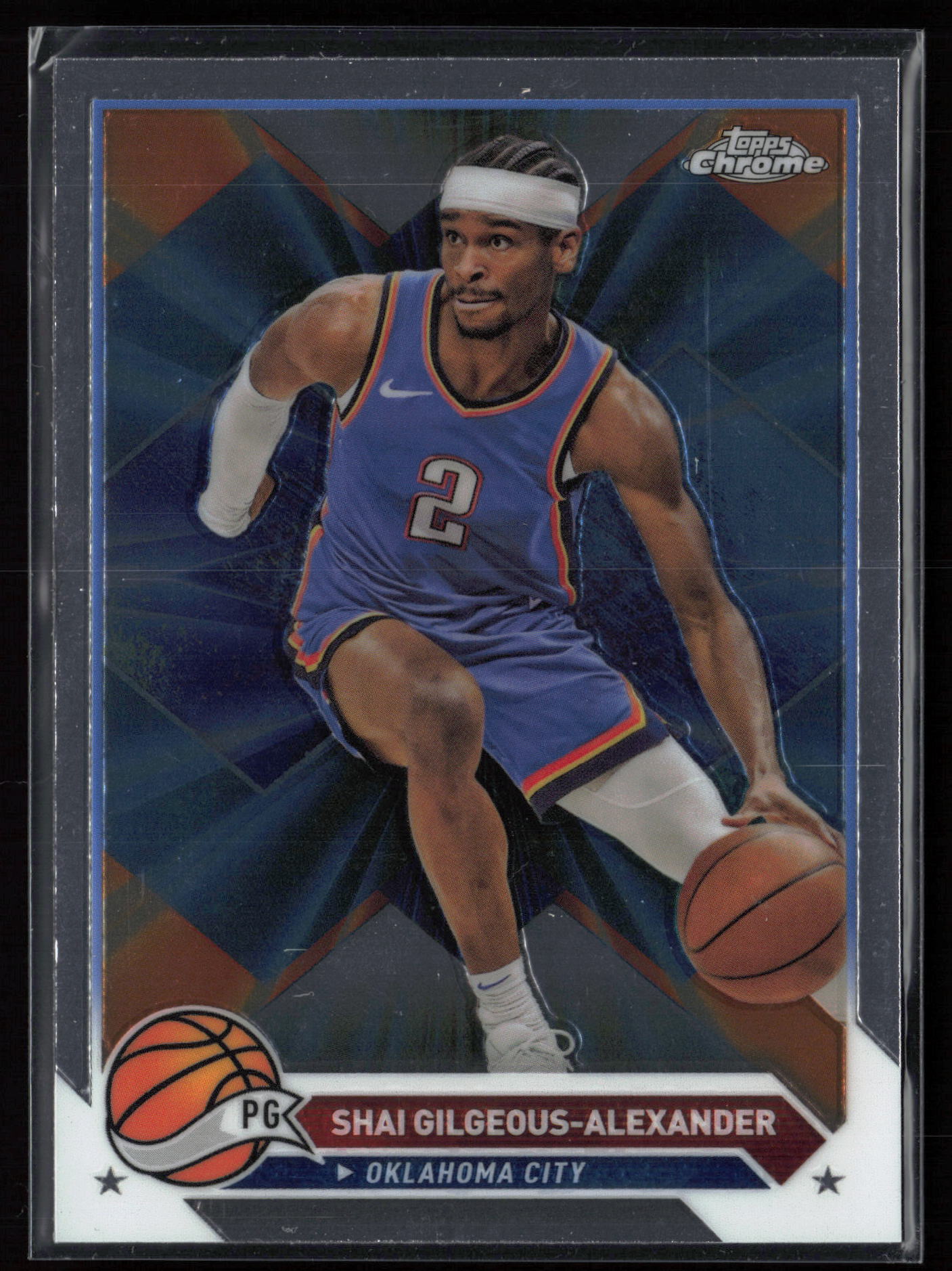 2023 2023-24 Topps Chrome Shai Gilgeous-Alexander Basketball card front — Card Source Canada