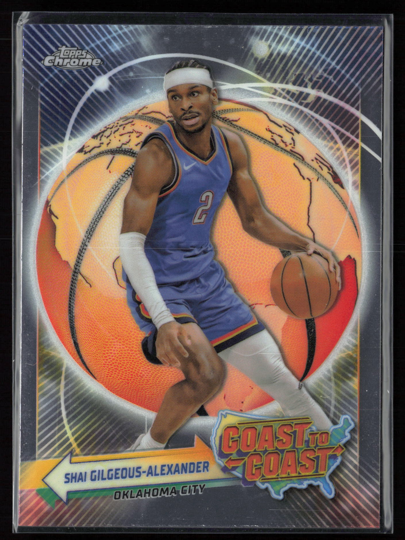 2023 2023-24 Topps Chrome Shai Gilgeous-Alexander Basketball card front — Card Source Canada