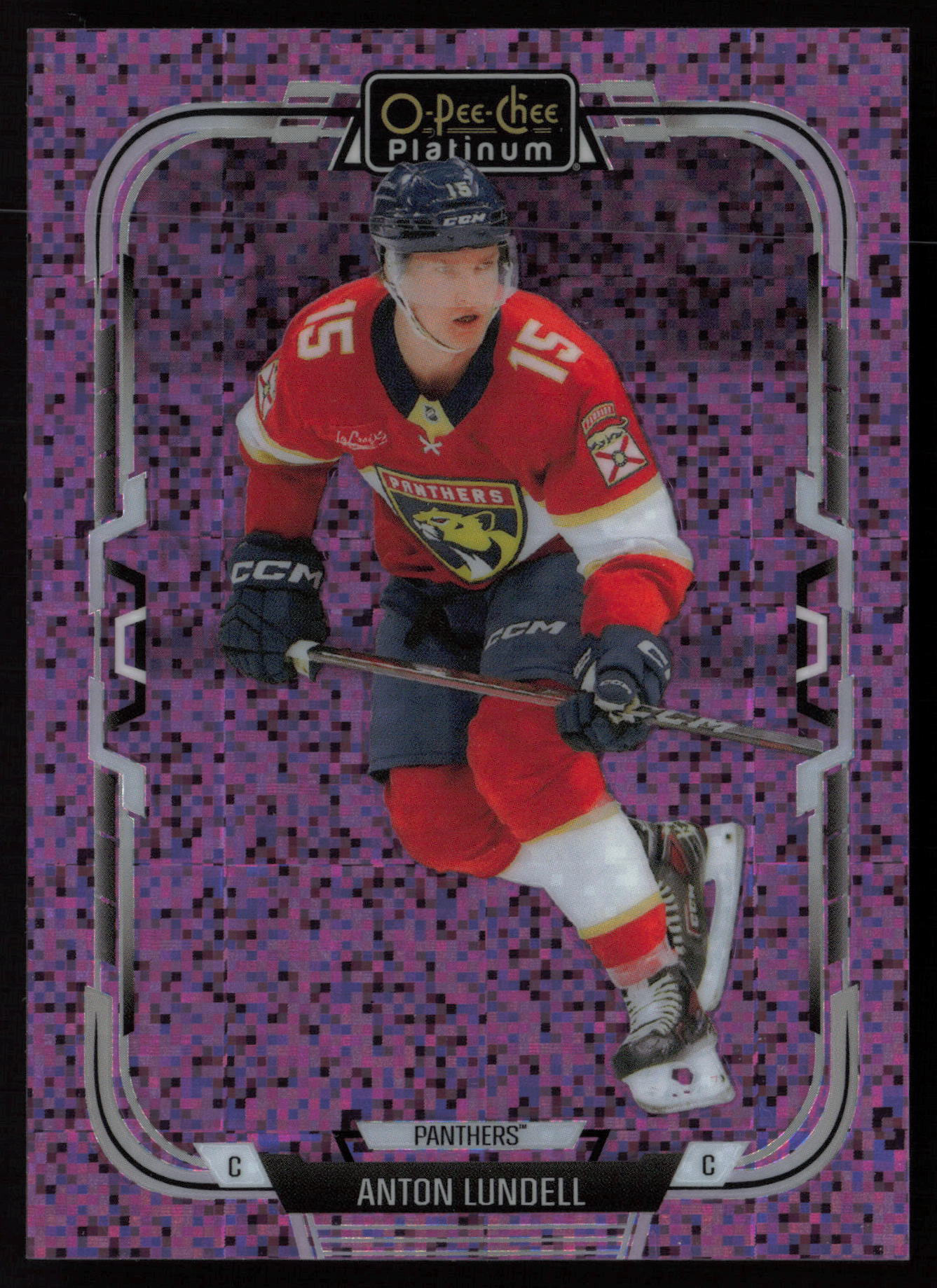 2025 2025-26 O-Pee-Chee Platinum Anton Lundell Hockey card front — Card Source Canada