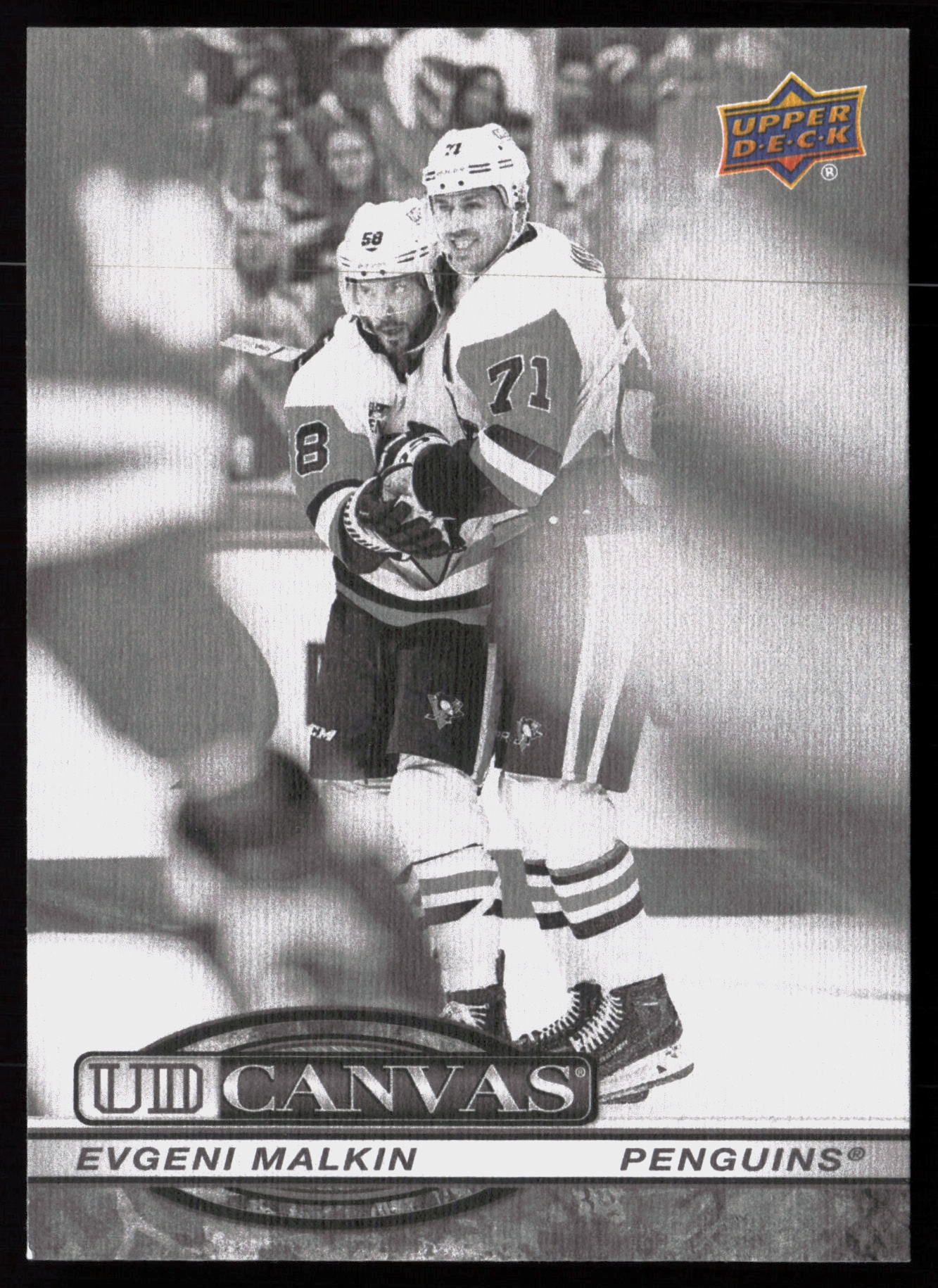 2025 2025-26 Upper Deck Evgeni Malkin Hockey card front — Card Source Canada