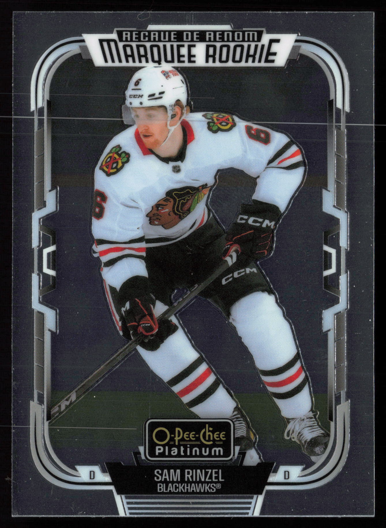 2025 2025-26 O-Pee-Chee Platinum Sam Rinzel Hockey card front — Card Source Canada