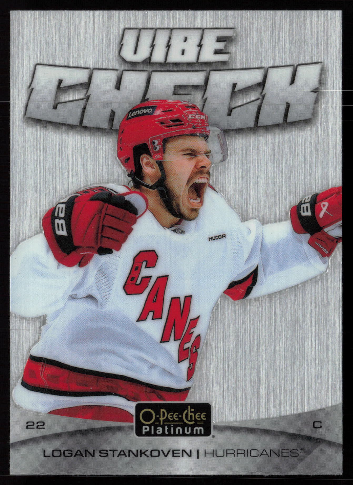 2025 2025-26 O-Pee-Chee Platinum Logan Stankoven Hockey card front — Card Source Canada
