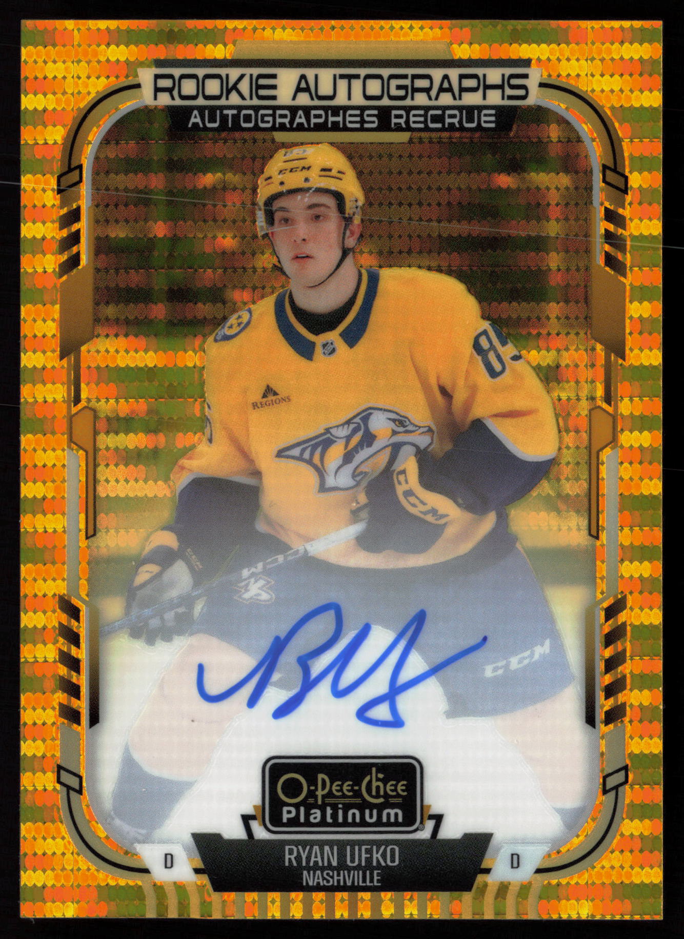 2025 2025-26 O-Pee-Chee Platinum Ryan Ufko Hockey card front — Card Source Canada