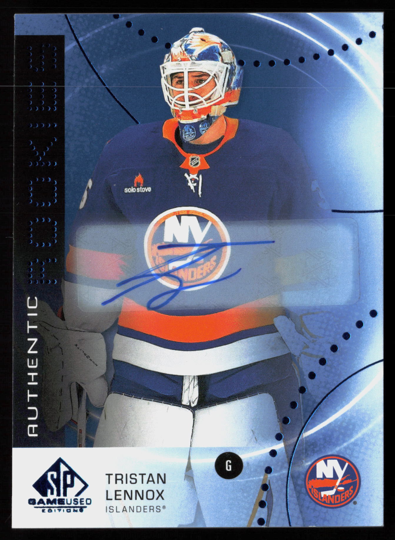2025 2025-26 SP Game Used Tristan Lennox Hockey card front — Card Source Canada
