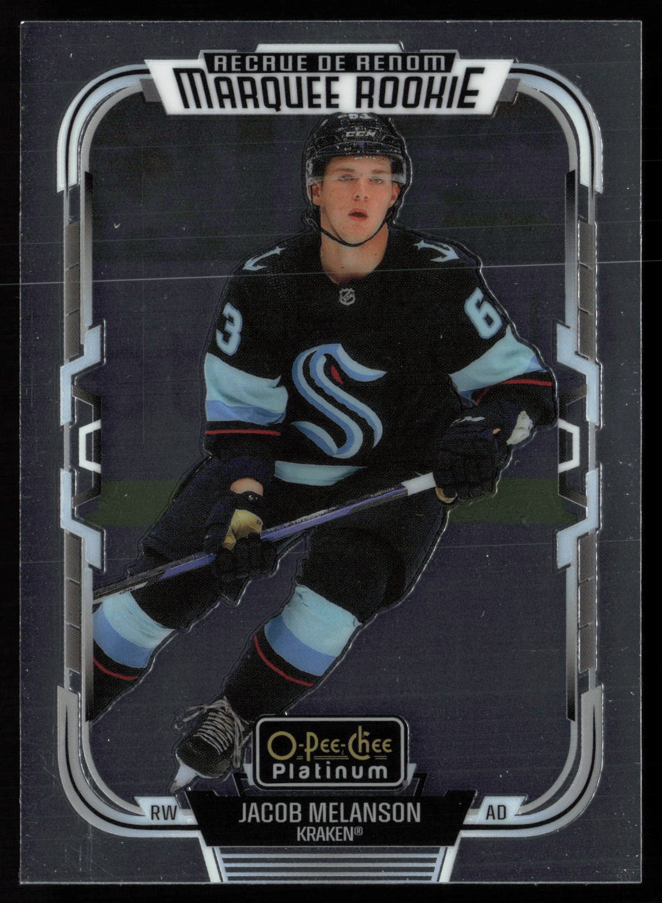 2025 2025-26 O-Pee-Chee Platinum Jacob Melanson Hockey card front — Card Source Canada