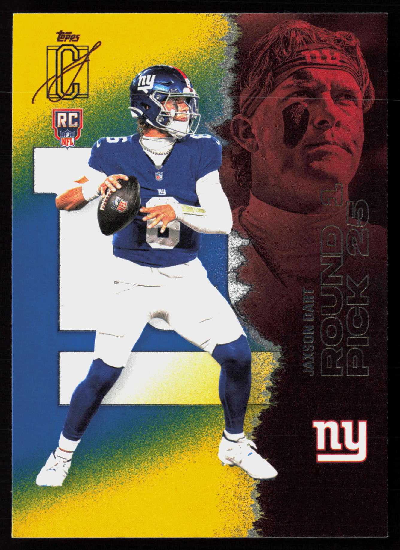 2025 2025 Topps Signature Class Jaxson Dart Football card front — Card Source Canada
