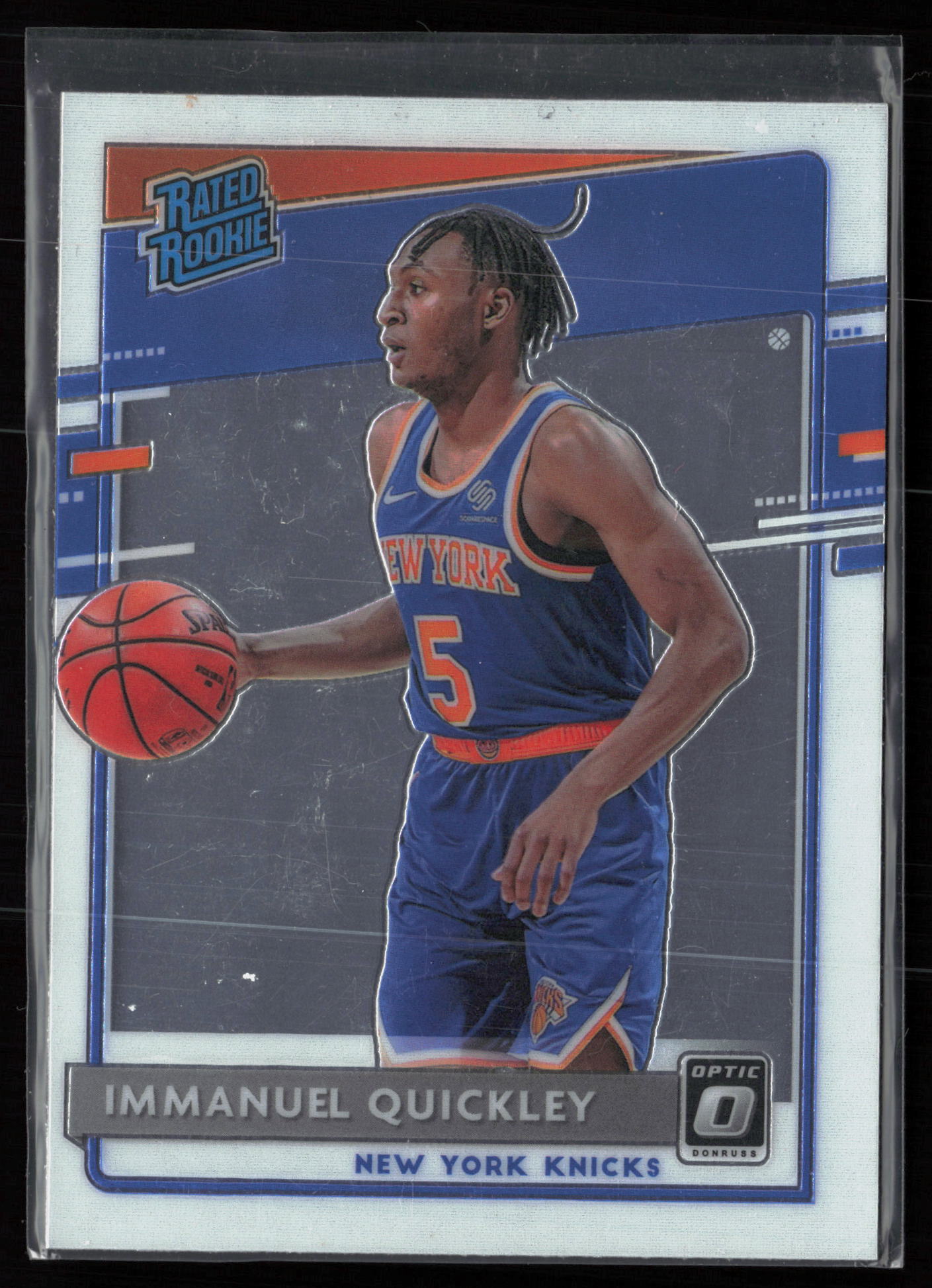 2020 2020-21 Donruss Optic Immanuel Quickley Basketball card front — Card Source Canada