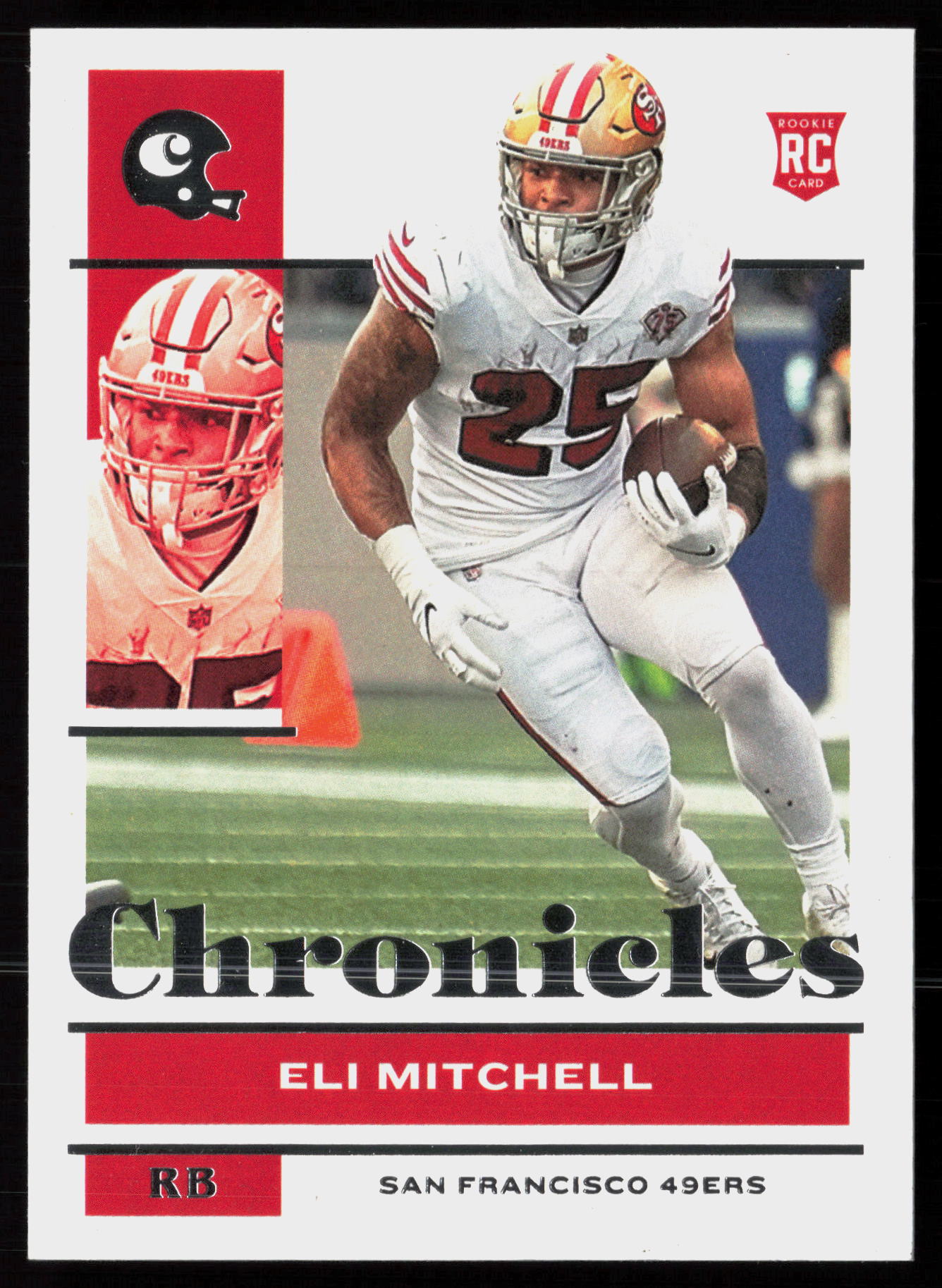 2021 2021 Panini Chronicles Eli Mitchell Football card front — Card Source Canada