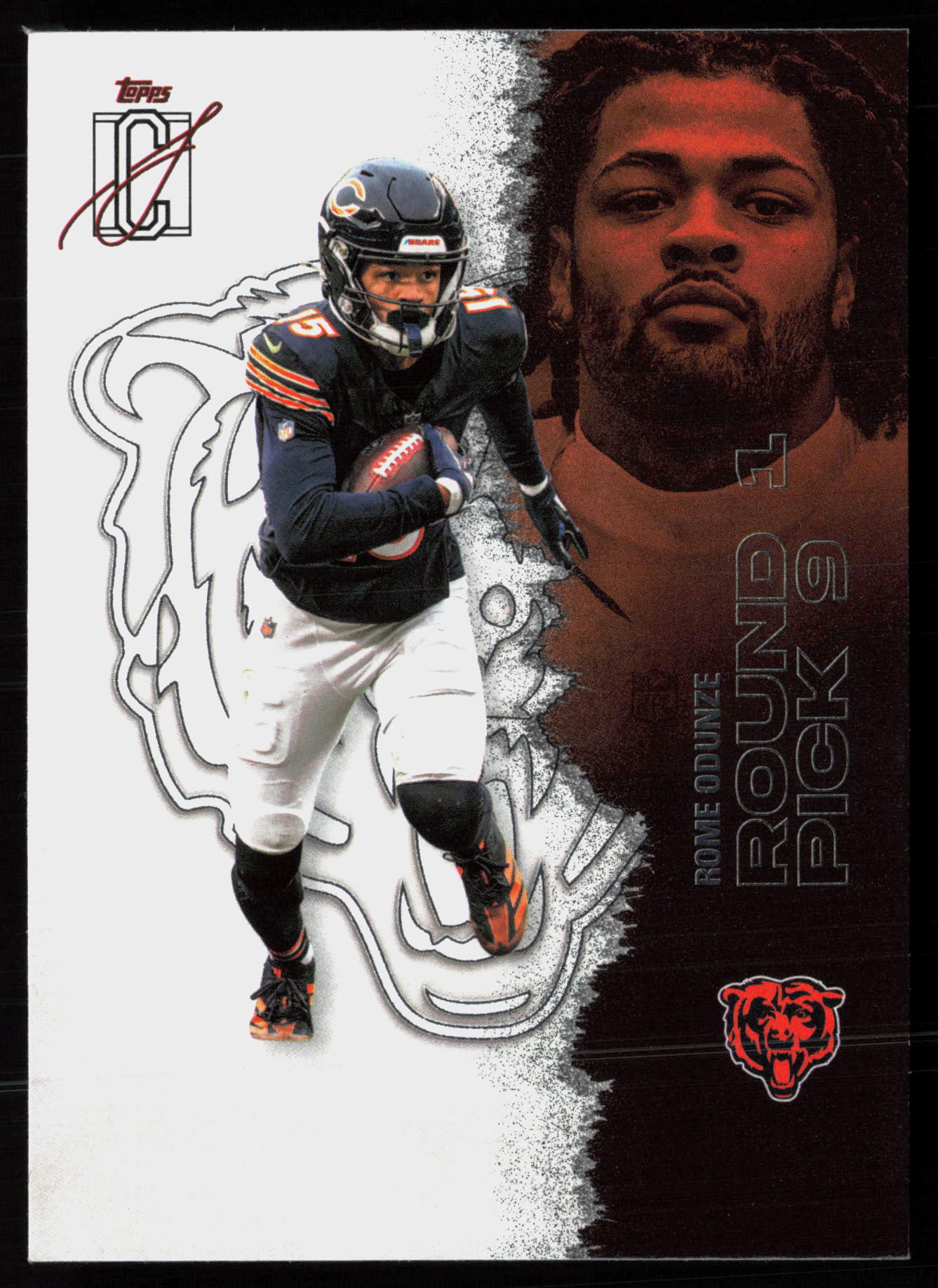 2025 2025 Topps Signature Class Rome Odunze Football card front — Card Source Canada