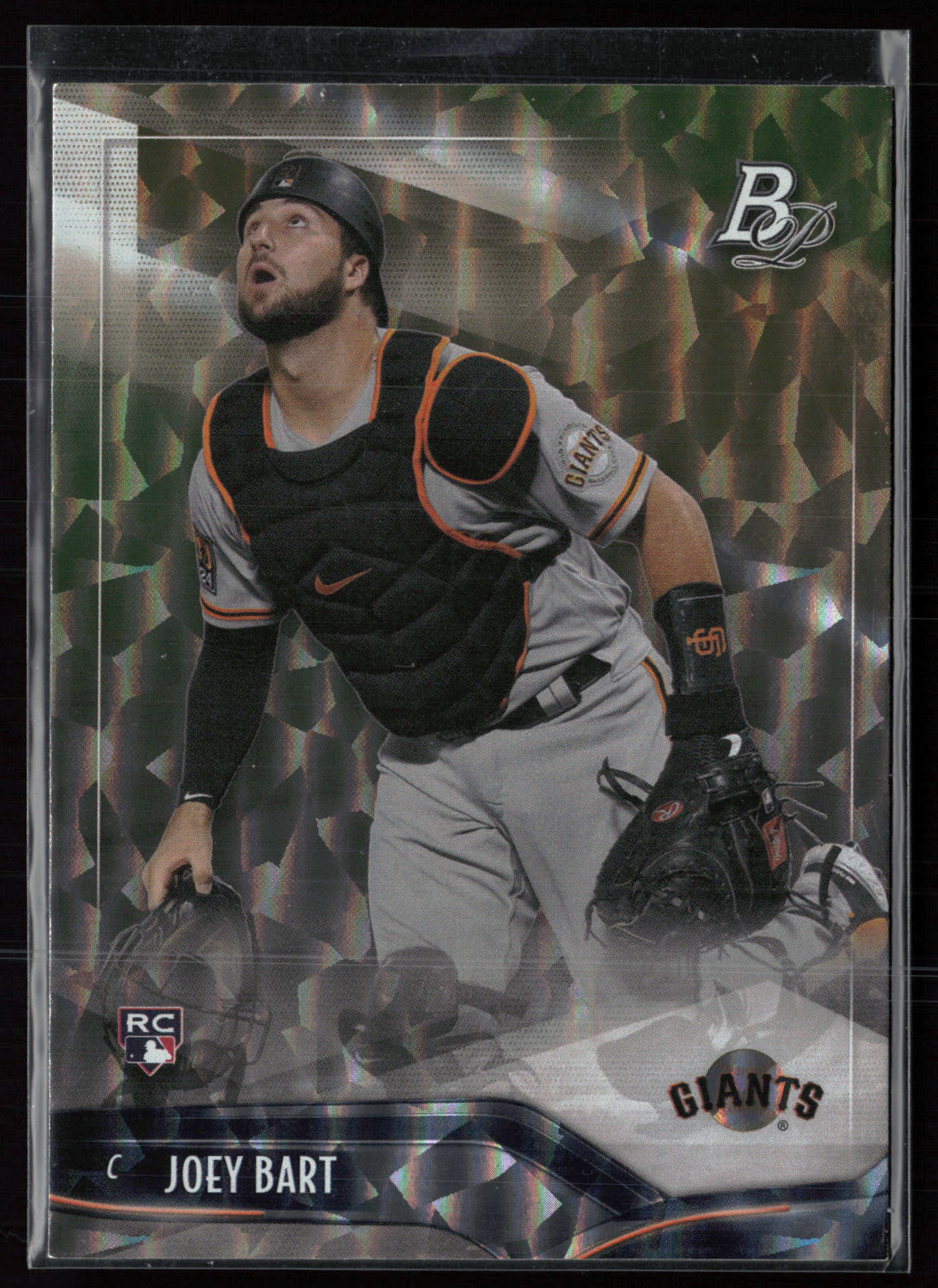 2021 2021 Bowman Platinum Joey Bart Baseball card front — Card Source Canada