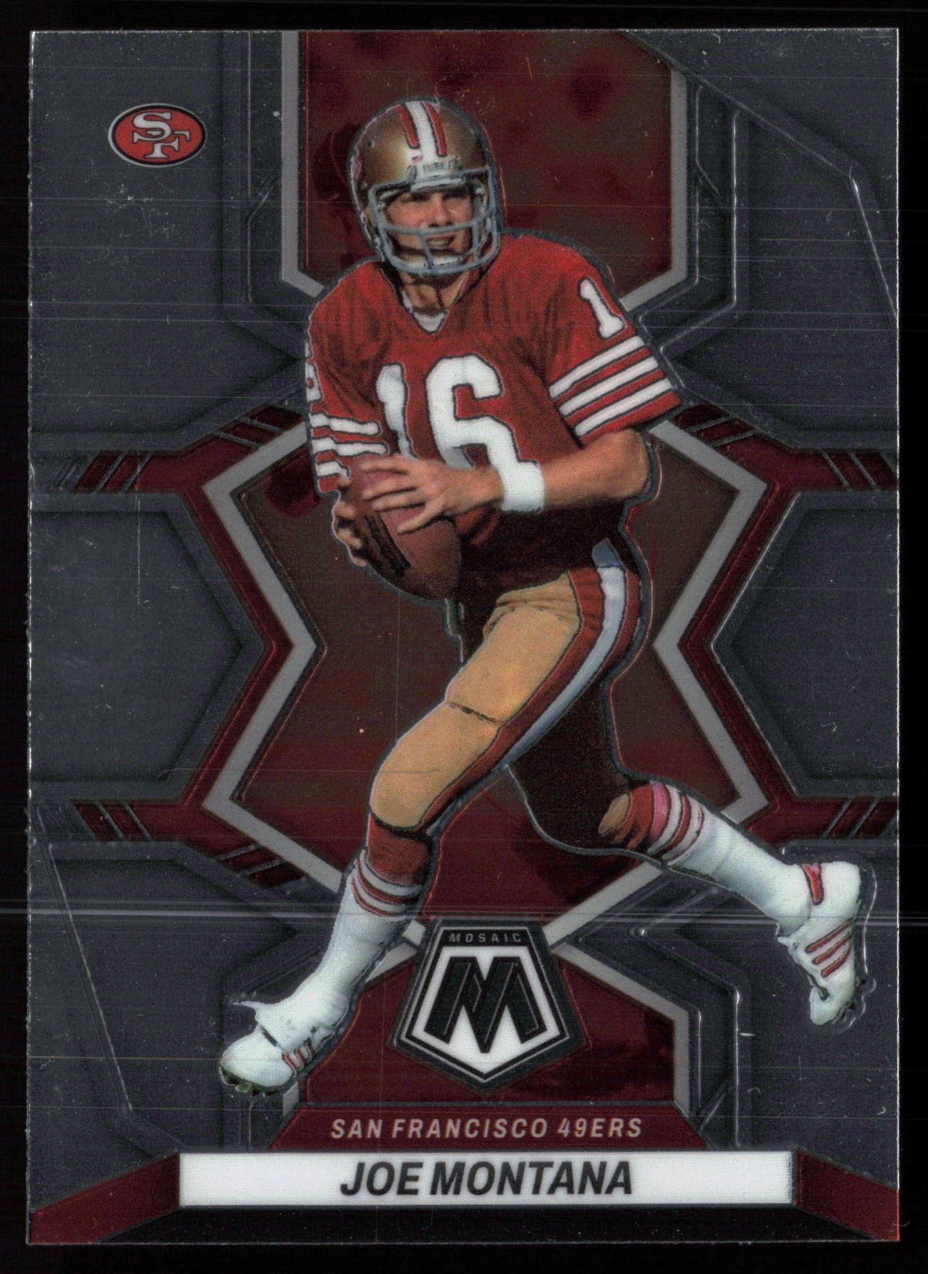 2022 2022 Panini Mosaic Joe Montana Football card front — Card Source Canada