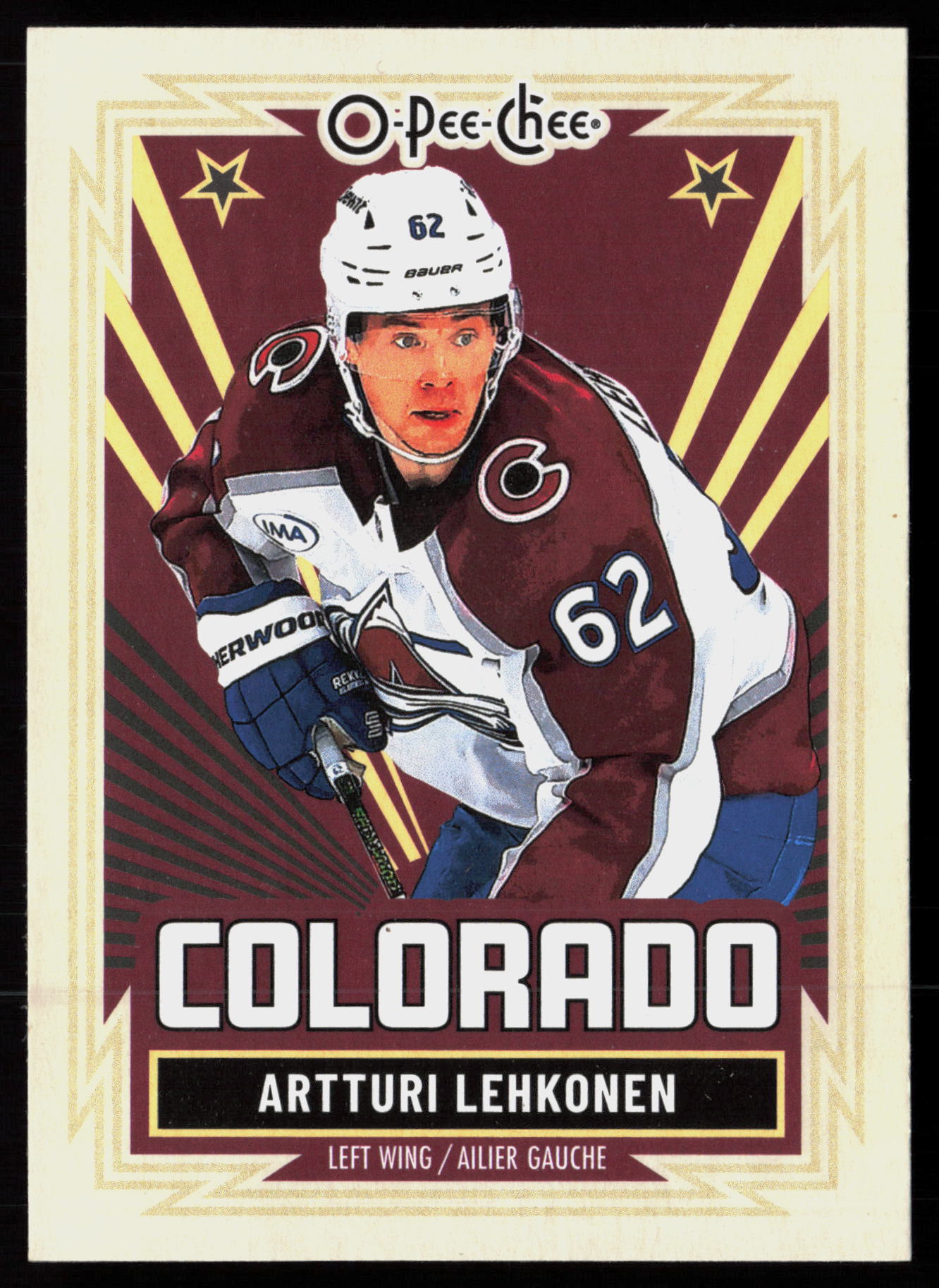 2025 2025-26 O-Pee-Chee Artturi Lehkonen Hockey card front — Card Source Canada