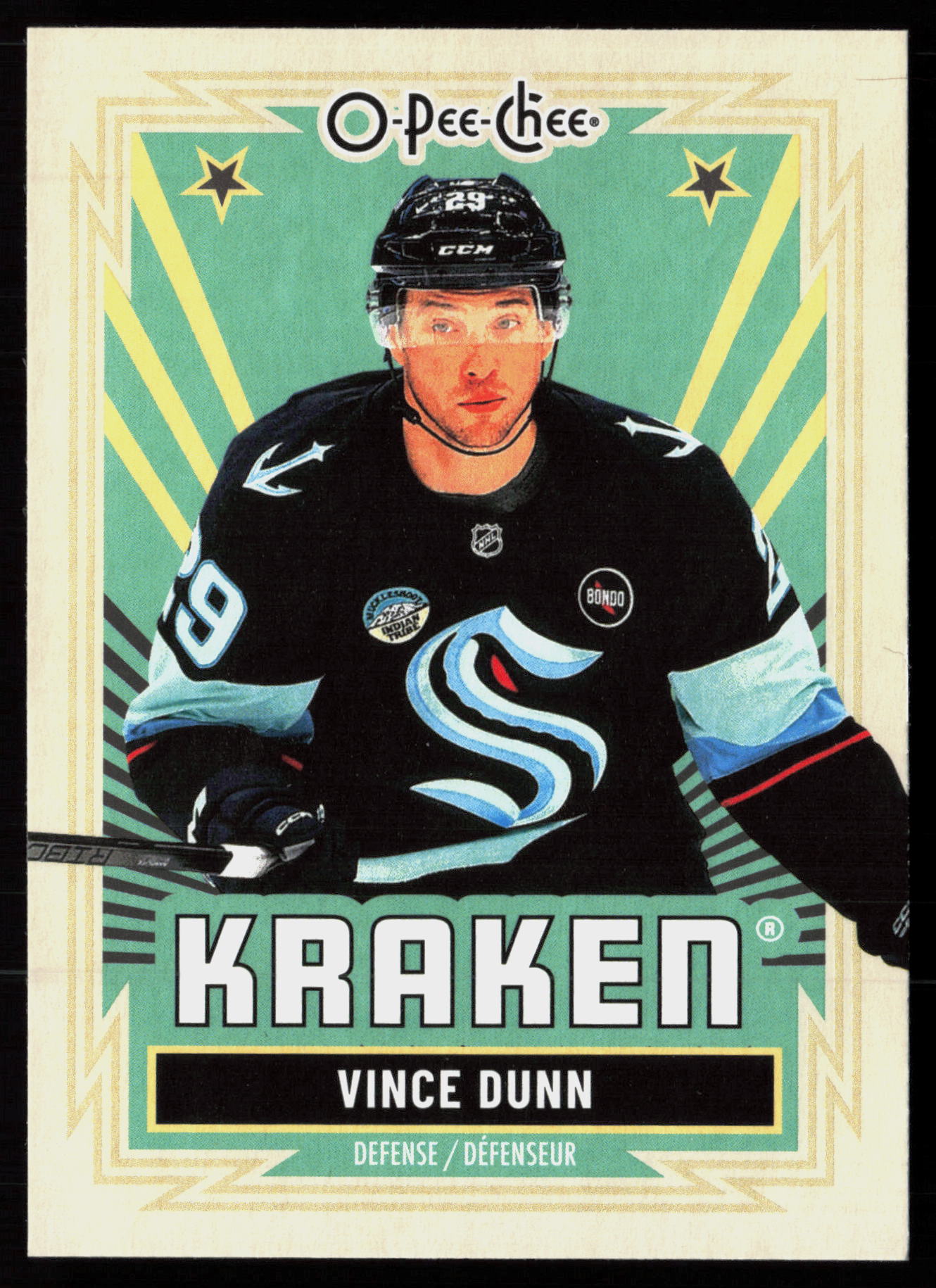 2025 2025-26 O-Pee-Chee Vince Dunn Hockey card front — Card Source Canada