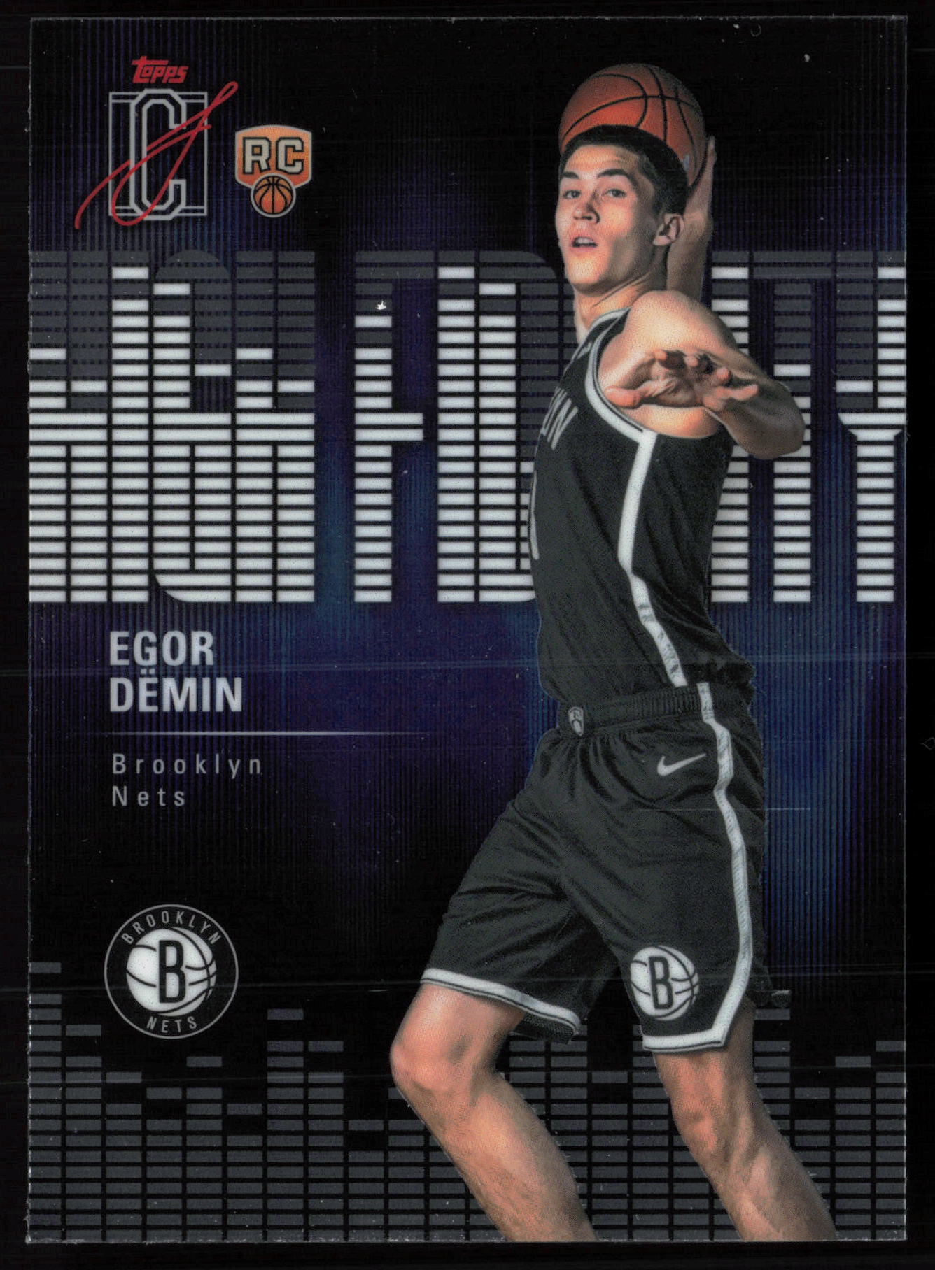 2025 2025-26 Topps Signature Class Egor Dëmin Basketball card front — Card Source Canada