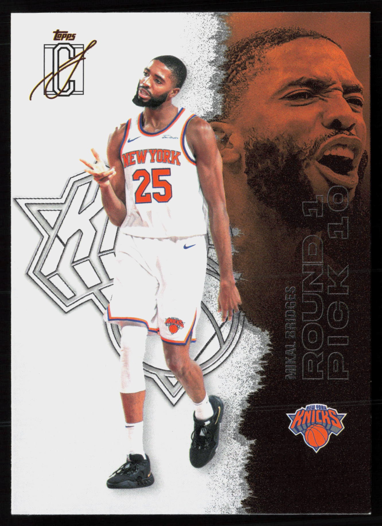 2025 2025-26 Topps Signature Class Mikal Bridges Basketball card front — Card Source Canada