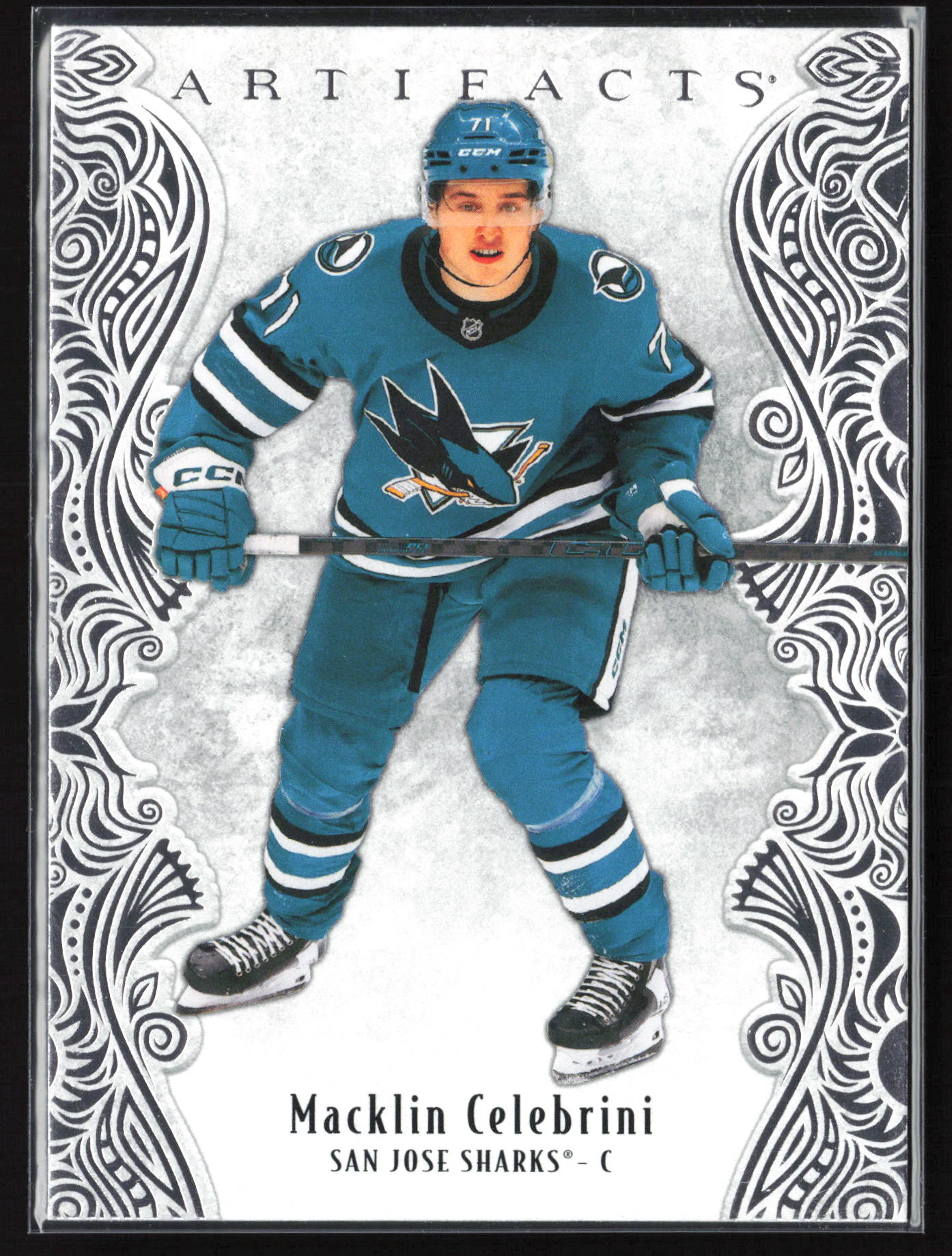 2025 2025-26 Upper Deck Artifacts Macklin Celebrini Hockey card front — Card Source Canada